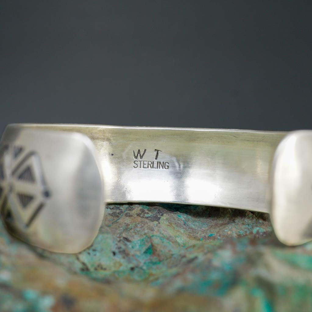 Sterling Silver Overlay Storyteller Cuff