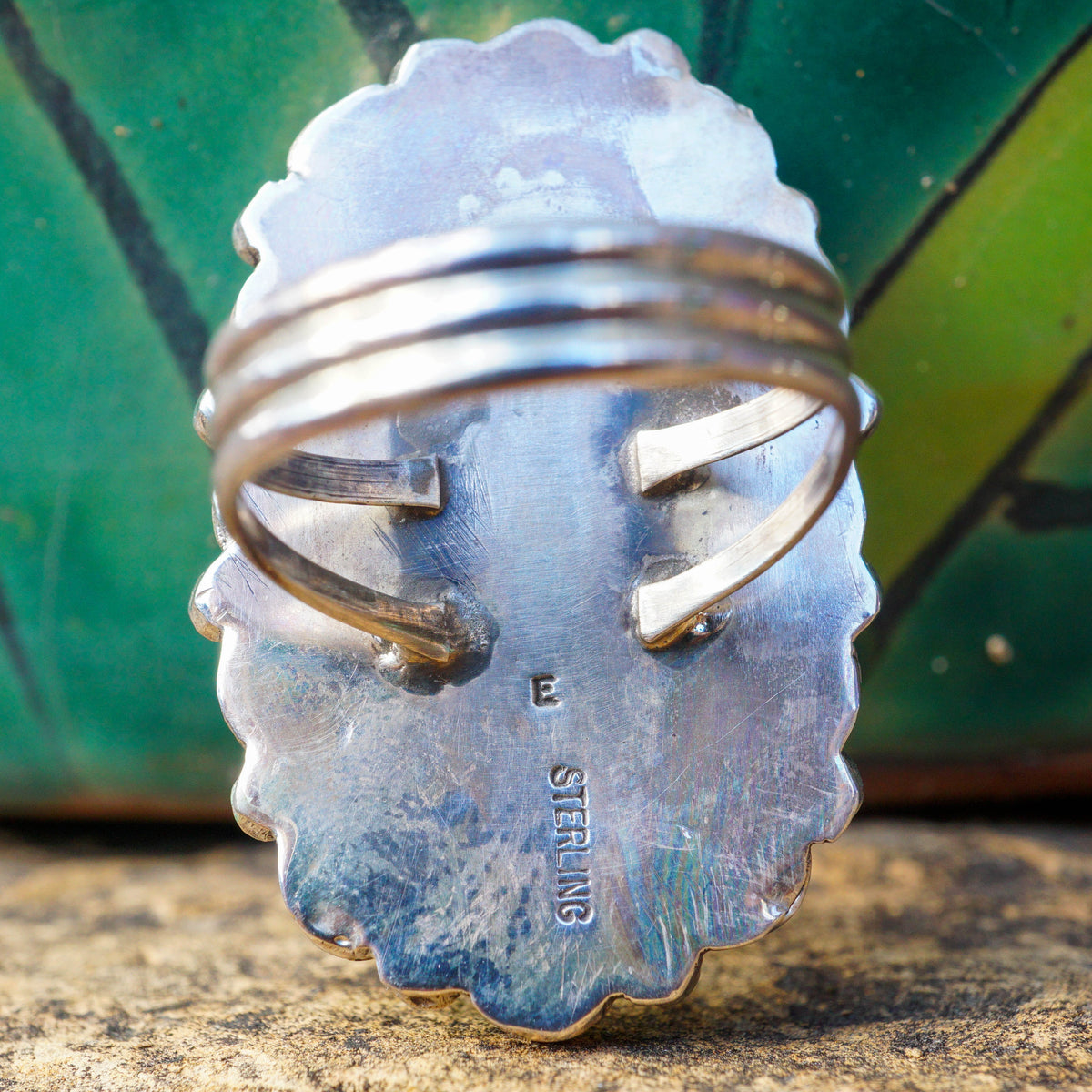 Kingman Turquoise Cluster Ring