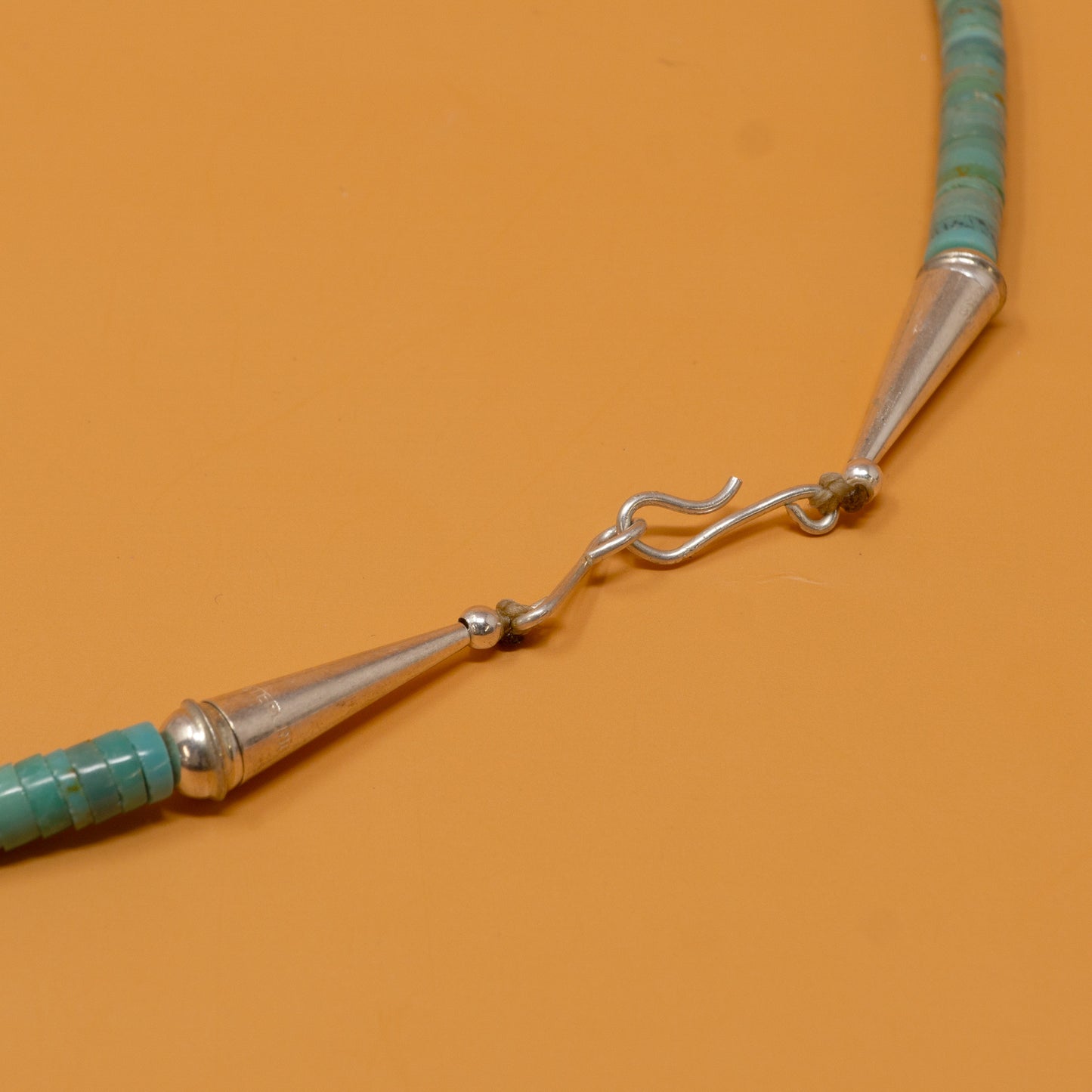 Turquoise Beads & Spiny Oyster Pendant Necklace by Priscilla Nieto