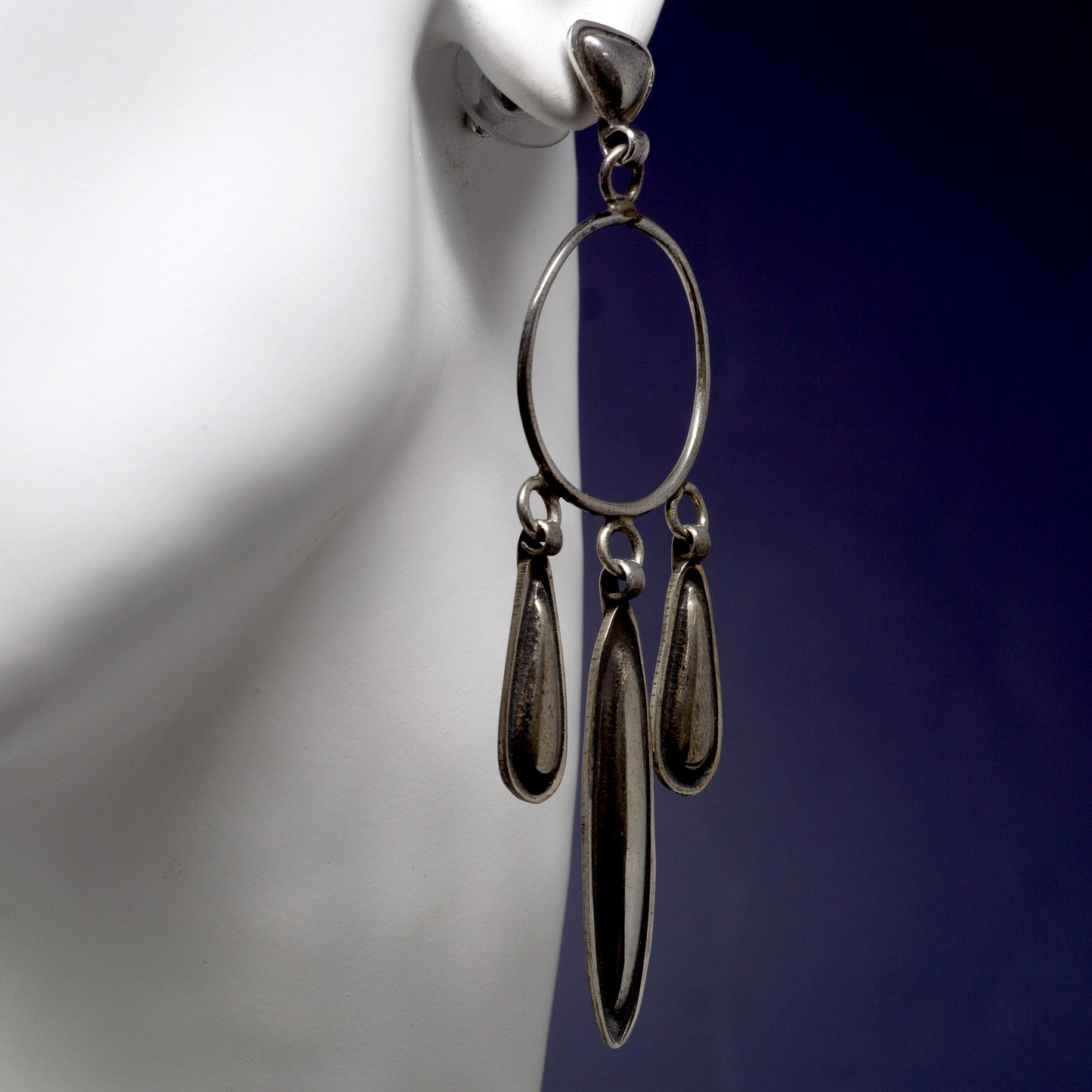 Sterling Silver Earrings | Abstracted Modernist Dreamcather