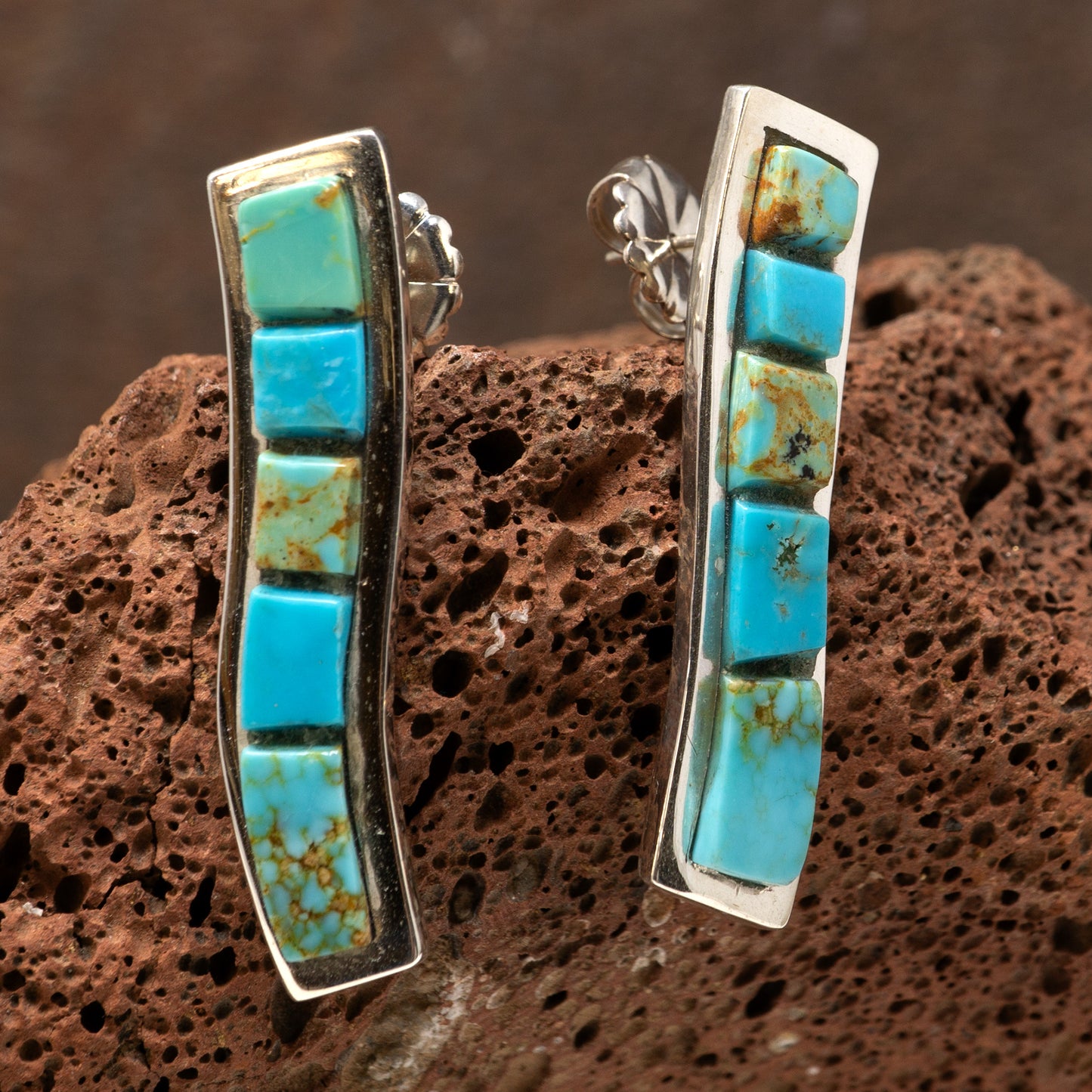 Multi-stone & Turquoise Modern Set Earrings | Tommy Jackson