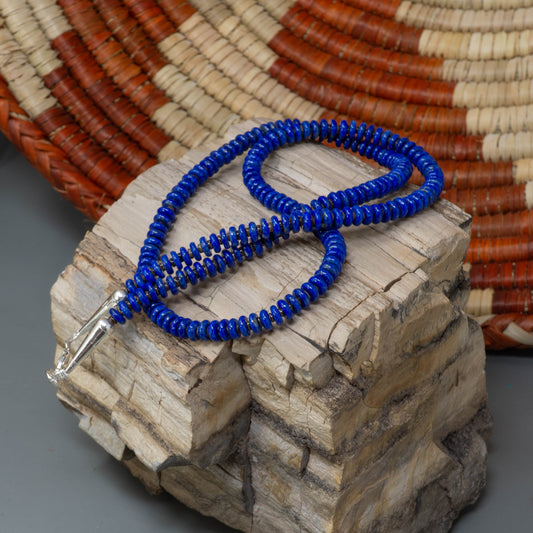 Single Strand Lapis Necklace