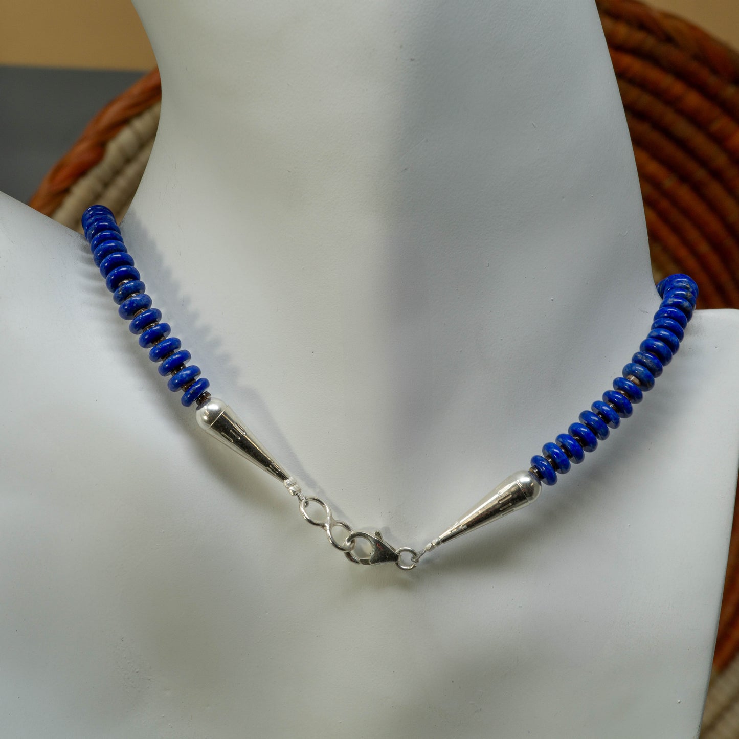 Single Strand Lapis Necklace