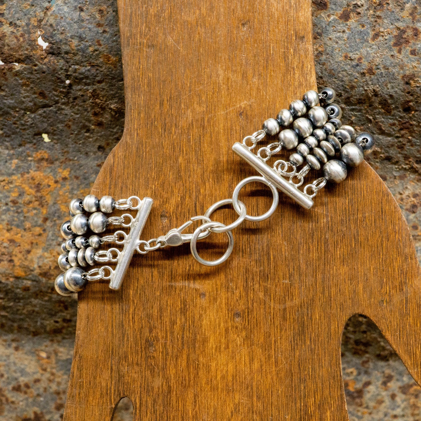 Navajo Pearl Sterling Silver Bracelet