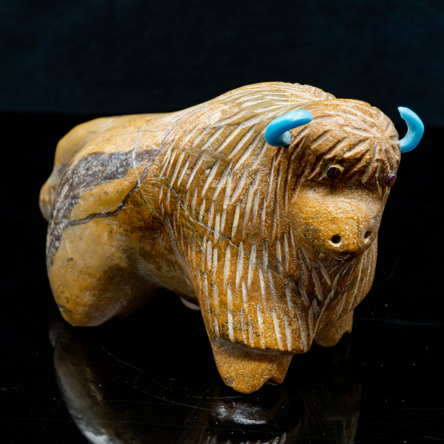 Buffalo Zuni Fetish by Artist Hayes Leekya