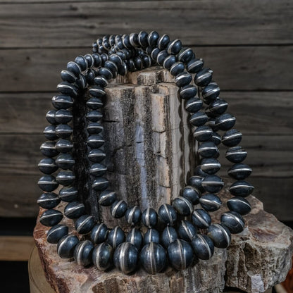 Three-Strand Navajo Pearl Necklace by Andy Cadman