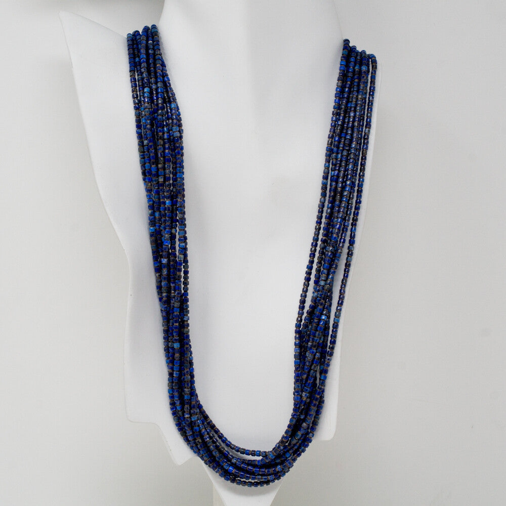 Ten Strand Lapis Beaded Necklace by Priscilla Nieto