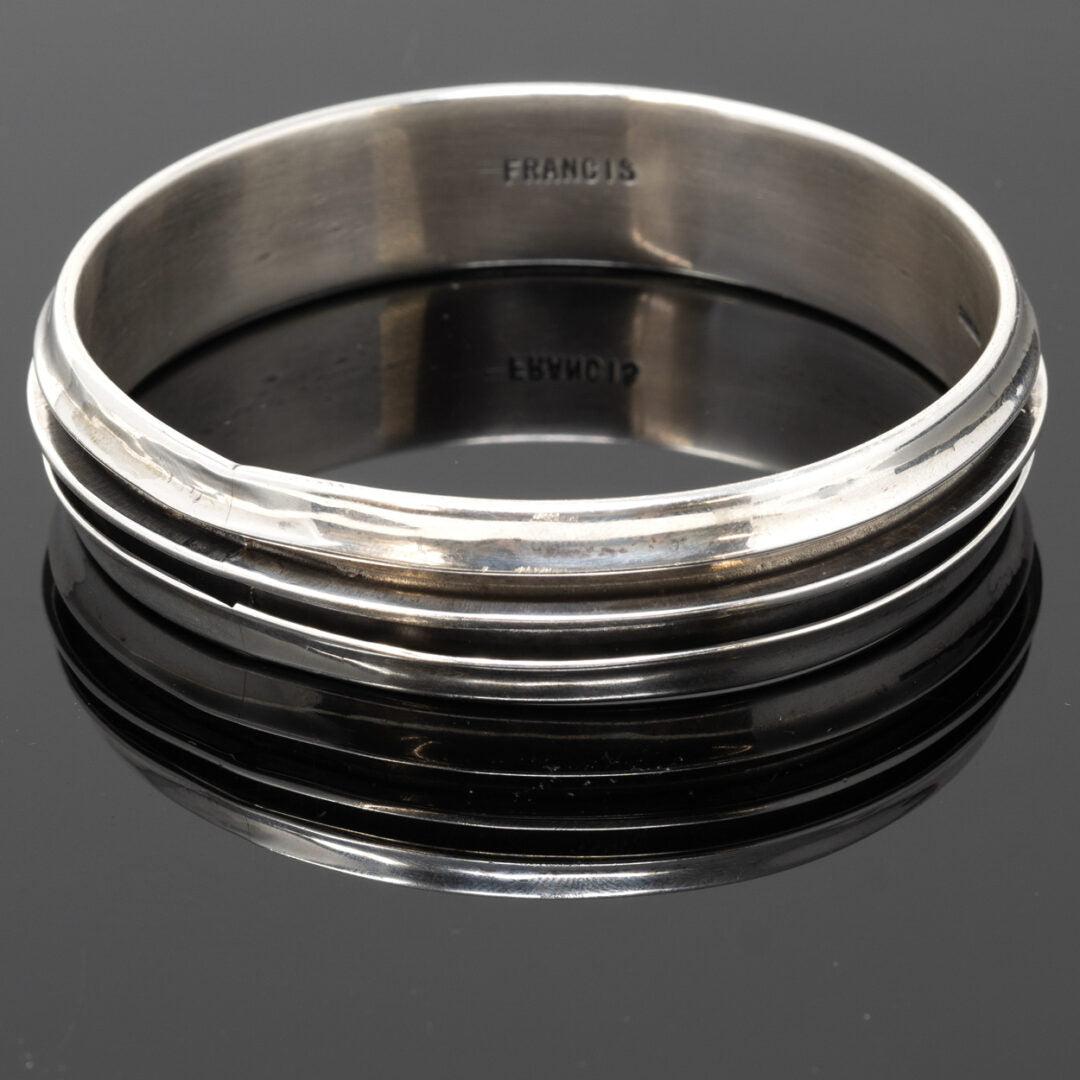 Sterling Silver Bangle Bracelet by Francis Melvin