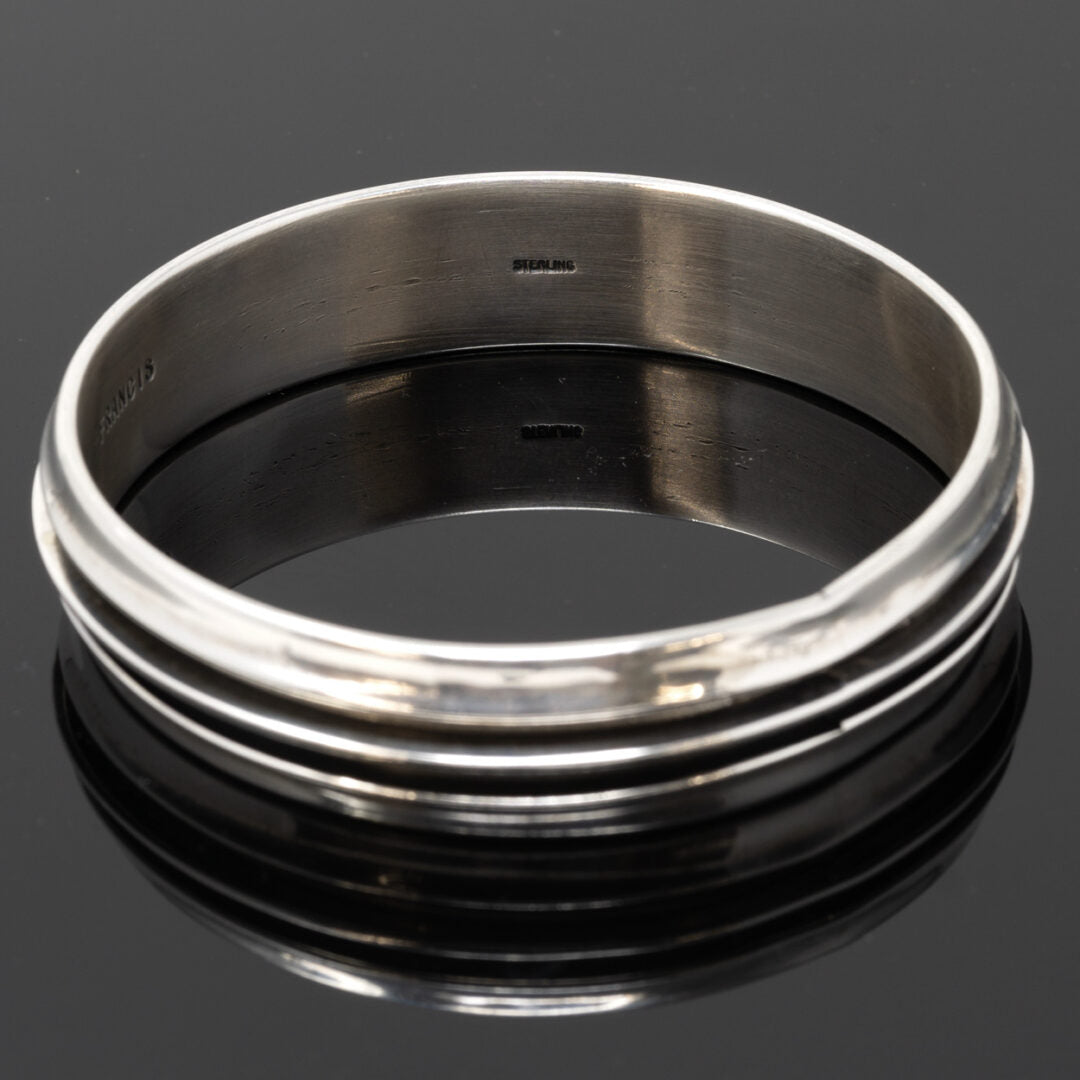 Sterling Silver Bangle Bracelet by Francis Melvin