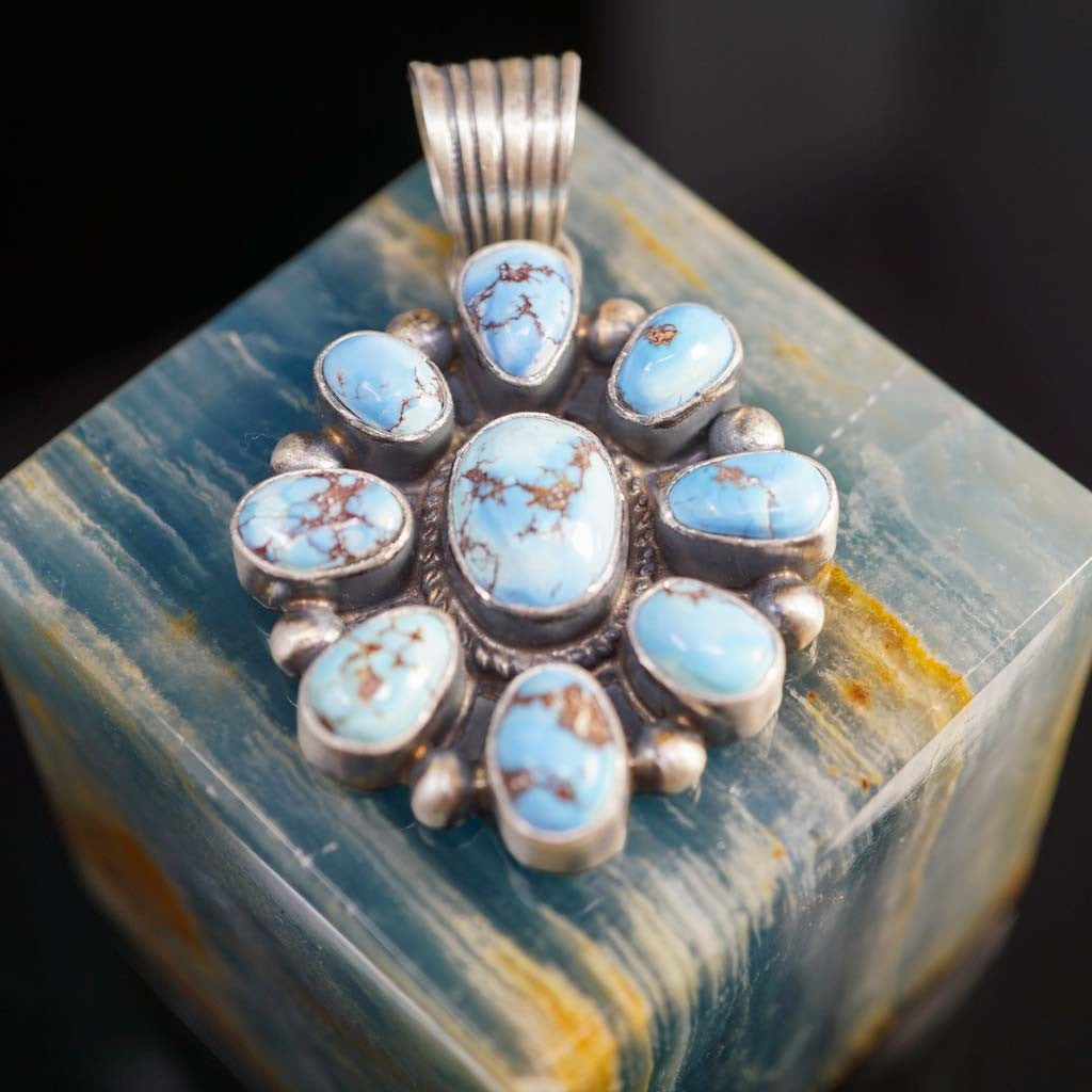 Sterling Silver Golden Hills Cluster Pendant