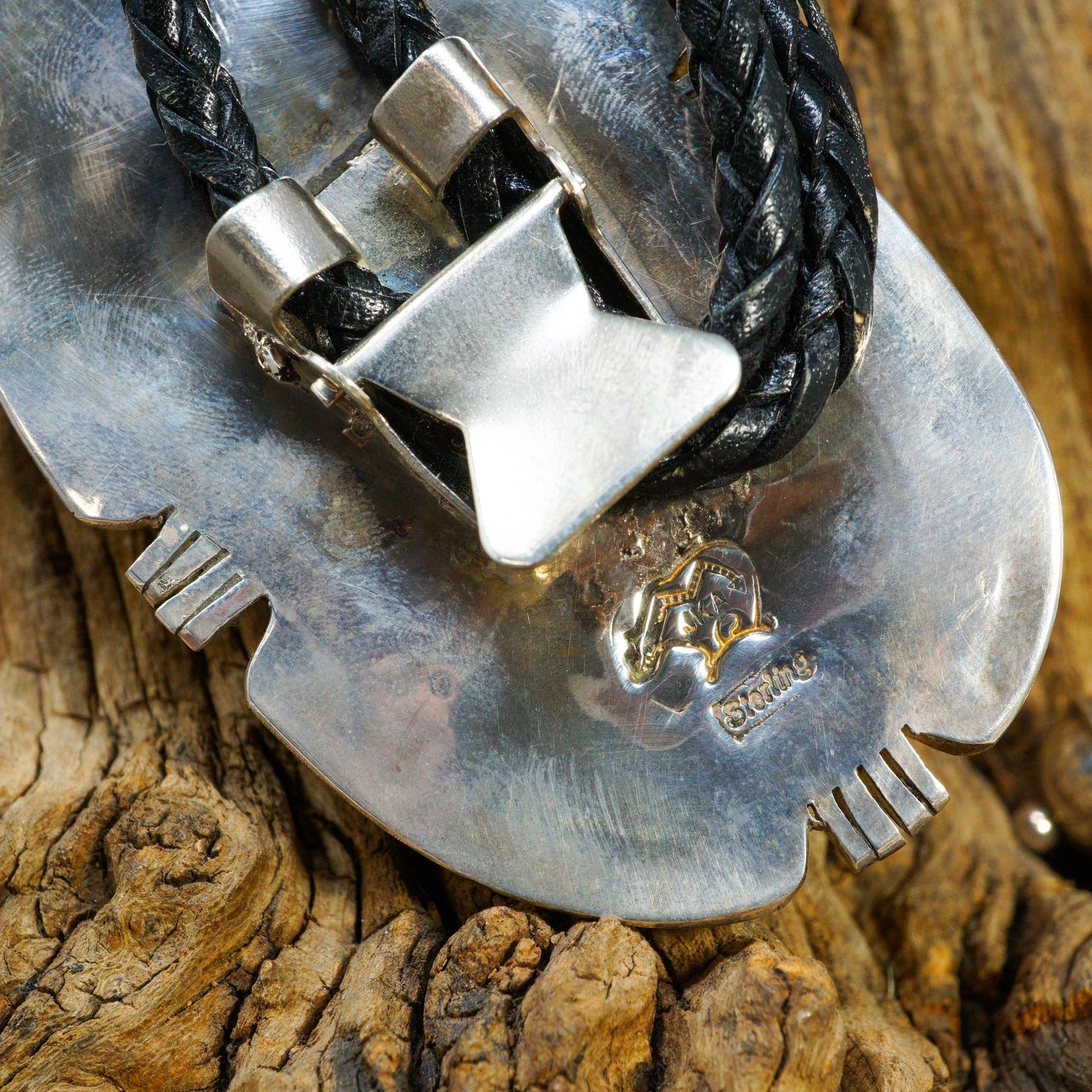Royston Turquoise in Sterling Silver Bolo Tie