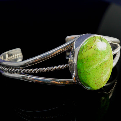 Large Gaspeite in Sterling Silver Cuff
