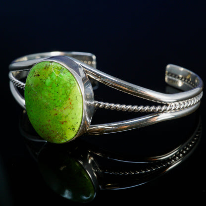 Large Gaspeite in Sterling Silver Cuff