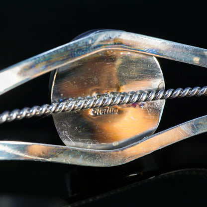 Large Gaspeite in Sterling Silver Cuff