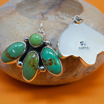 Royston Turquoise Cluster Earrings