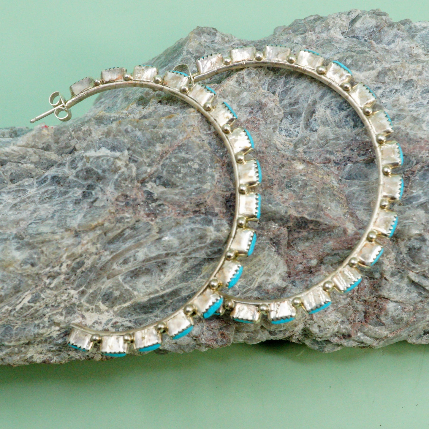 Sleeping Beauty Hoop Earrings