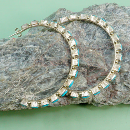 Sleeping Beauty Hoop Earrings
