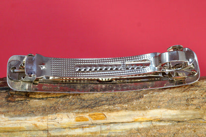 Classic Sterling Silver Barrette with Kingman Turquoise