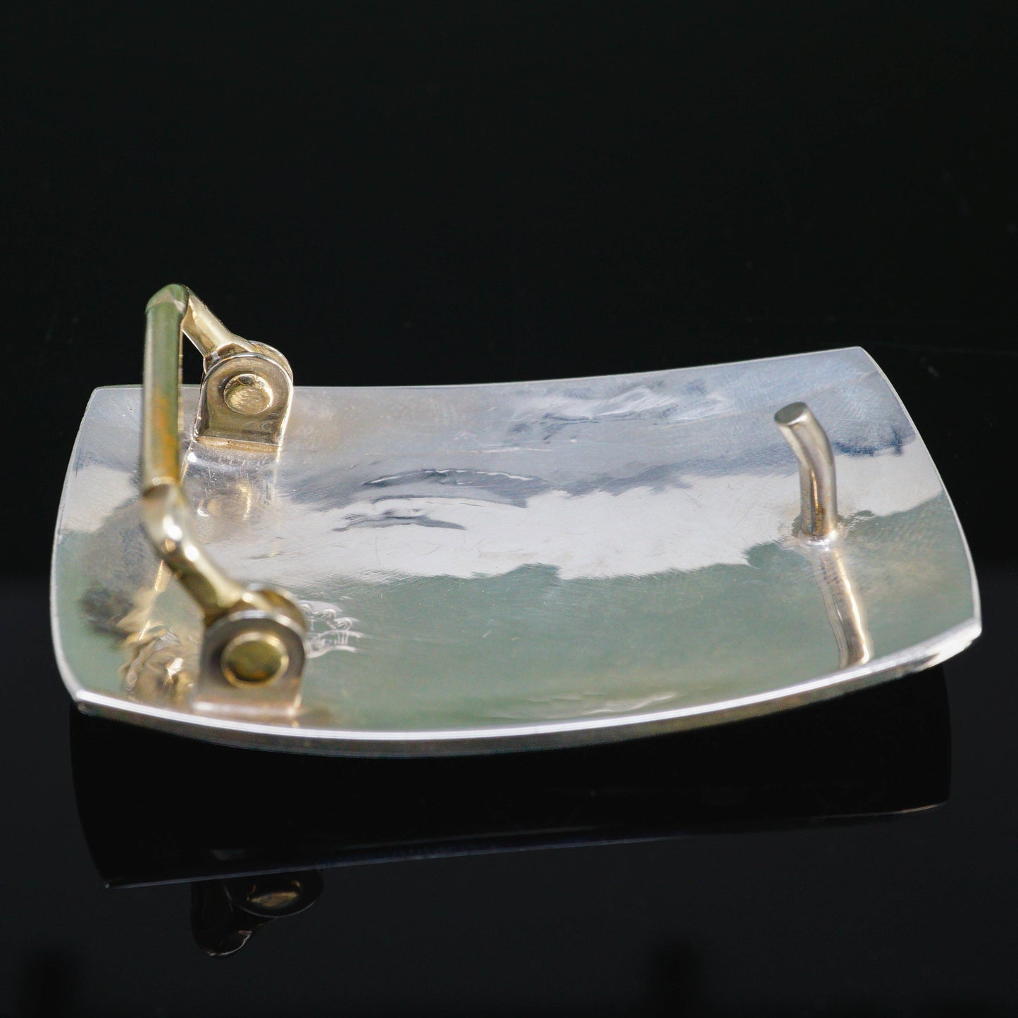 Sterling Silver Bear Paw Belt Buckle