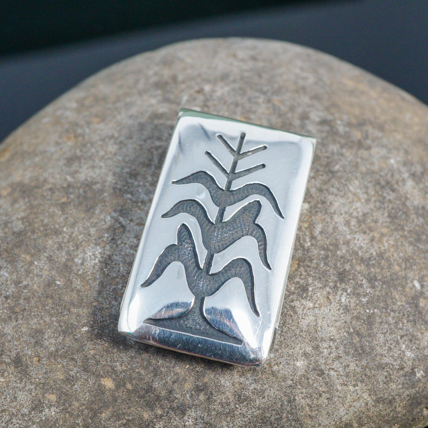 Sterling Silver Corn Stalk Money Clip
