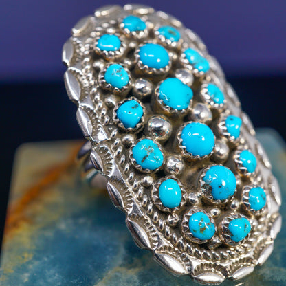 Sleeping Beauty Cluster Ring