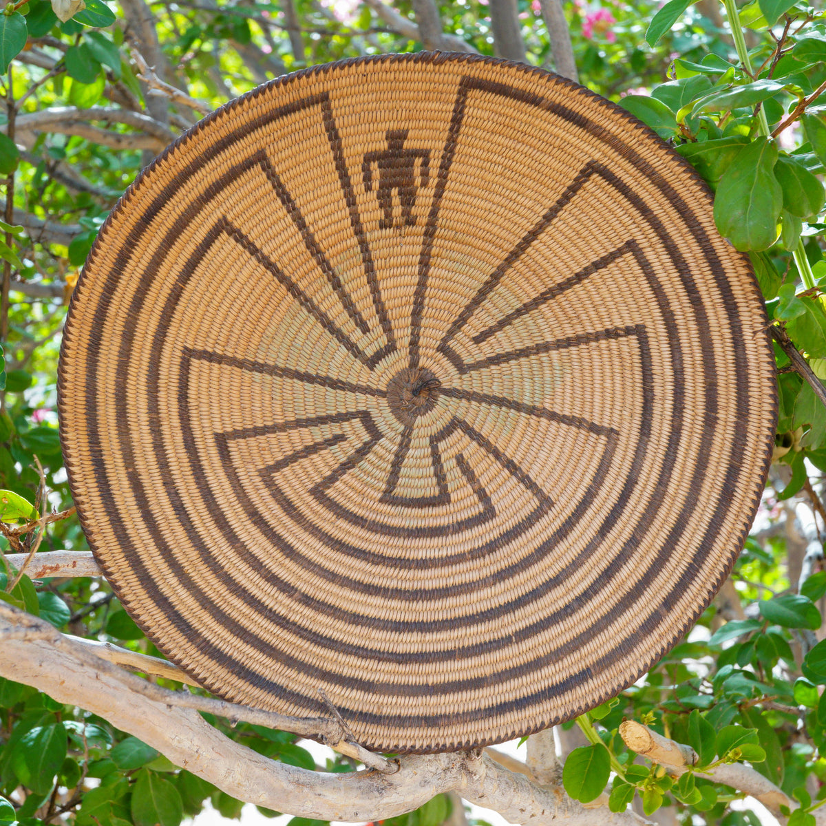 "Man in the Maze" Pima Basket Circa 1900-30's