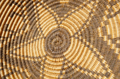 "Radiating Star" Vintage Yavapai Apache Flat Basket