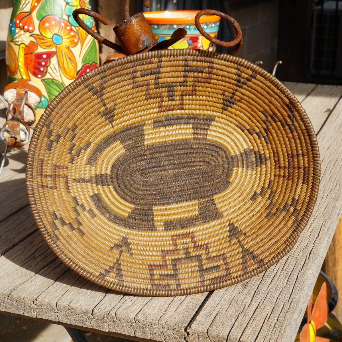 "Turtle" Vintage Pima or Yavapai Apache Basket