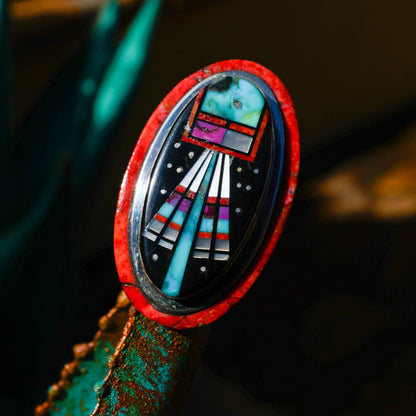 Multi-Stone Inlaid Ring