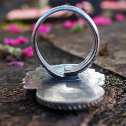 Vintage Style 3-Kingman Stone Ring