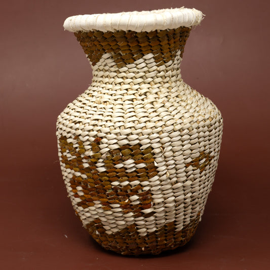 Mini Apache Tus-styled Woven Basket | Butterfly Pattern