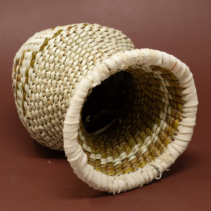 Mini Apache Tus-styled Woven Basket | Acorn Pattern