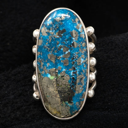 Persian Turquoise in Sterling Silver Ring by M. Lucky | Size 8