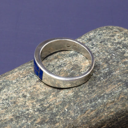Lapis Lazuli Zuni-style Lapidary Ring | Size 12.75