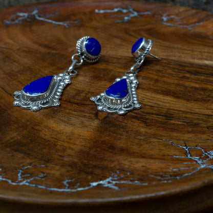 Joanita Yatsattie Lapis Dangle Earrings