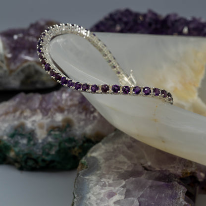 Four Peaks Amethyst Tennis Bracelet