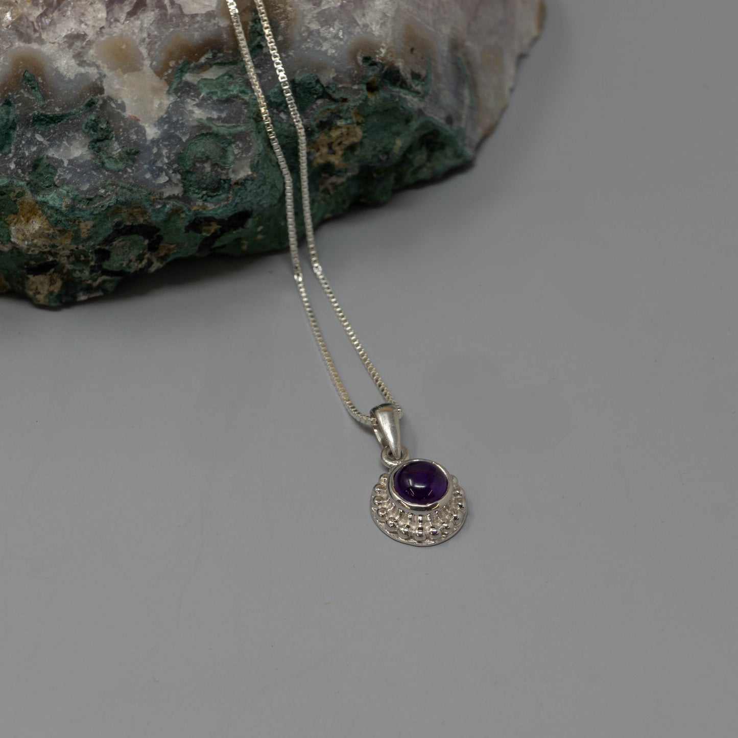 Amethyst Round Pendant