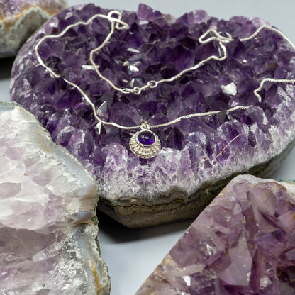 Amethyst Round Pendant