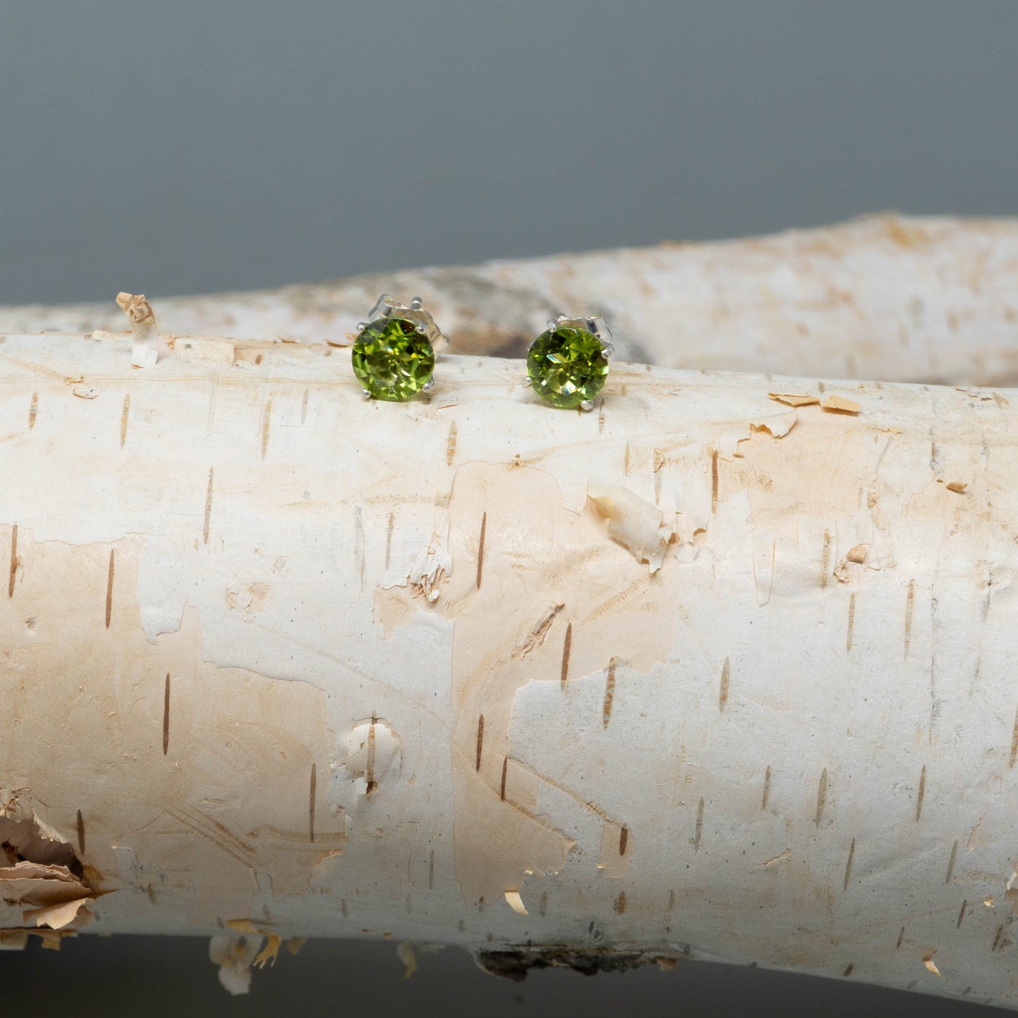 Peridot Stud Earrings