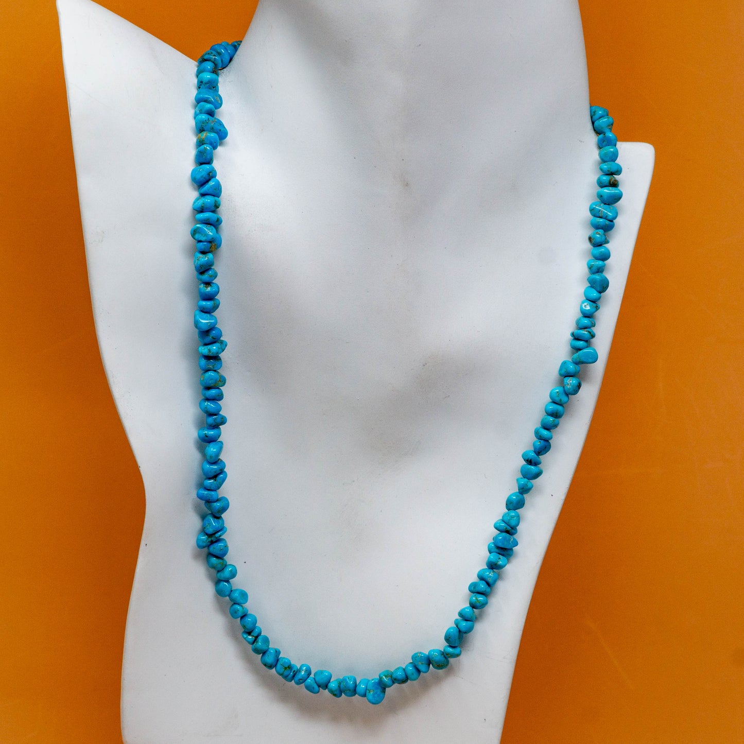 Kingman Turquoise Single Strand Necklace