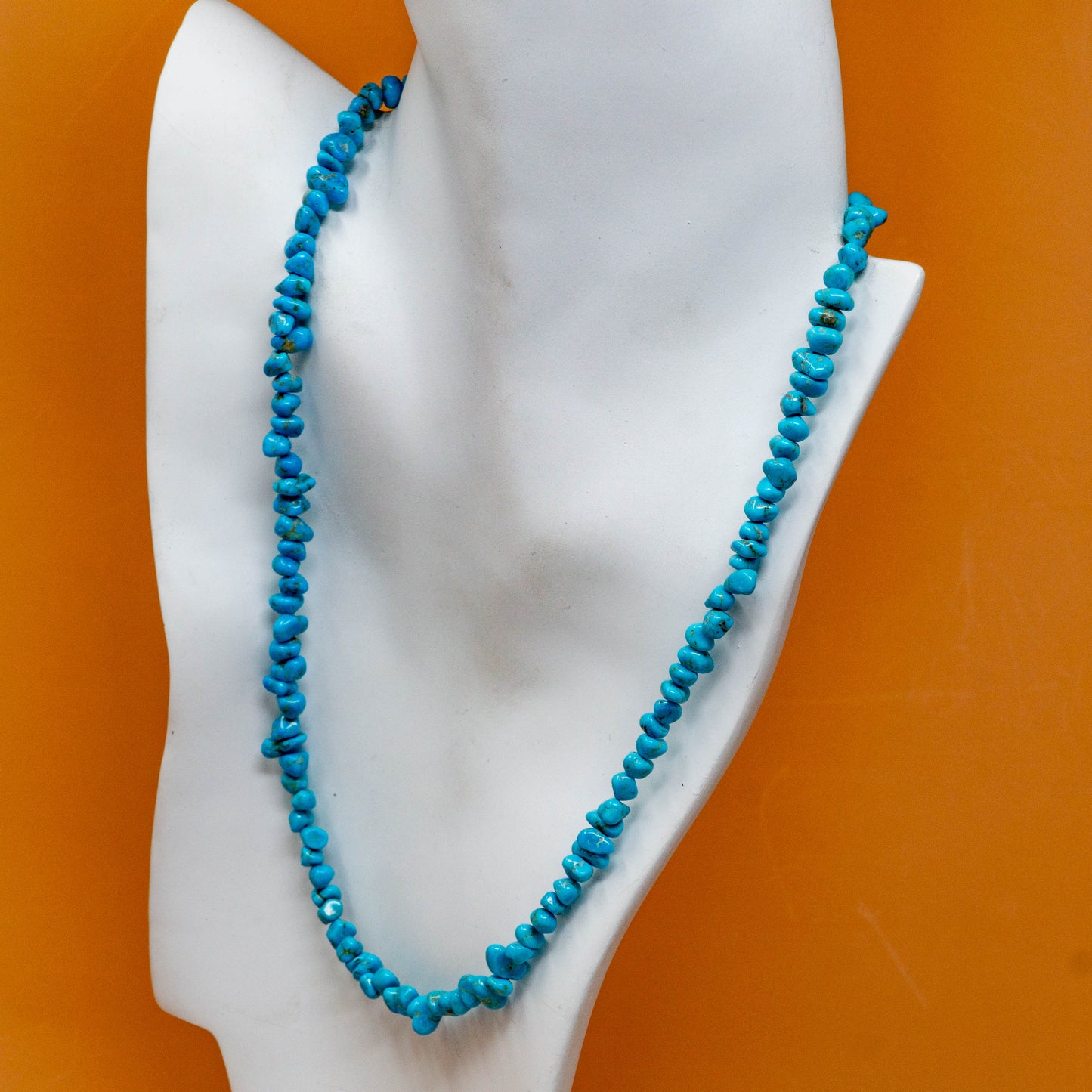 Kingman Turquoise Single Strand Necklace