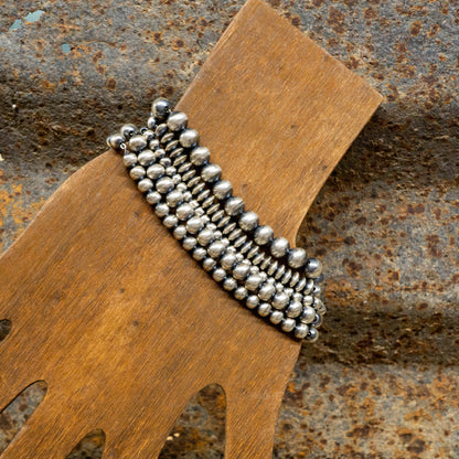 Navajo Pearl Sterling Silver Bracelet