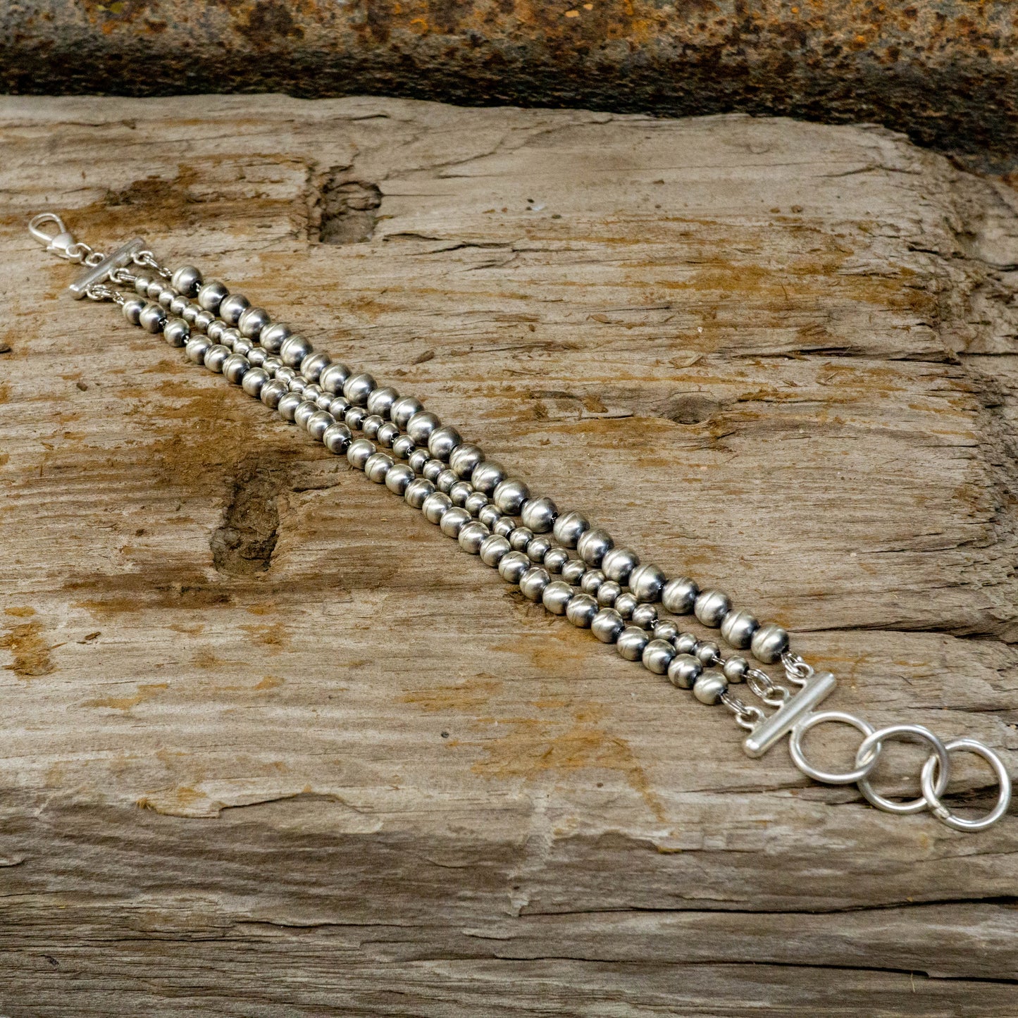 Three Strand Navajo Pearl Bracelet