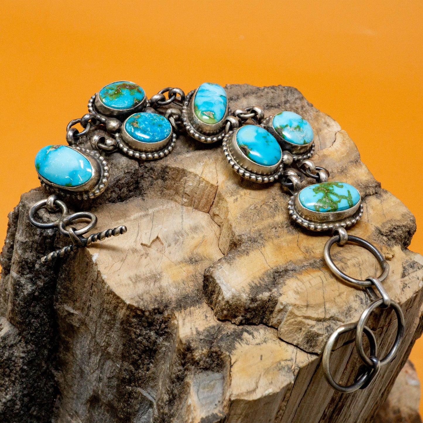 Royston Turquoise Bracelet set in Sterling Silver