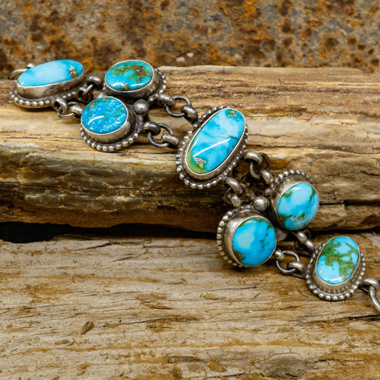 Royston Turquoise Bracelet set in Sterling Silver