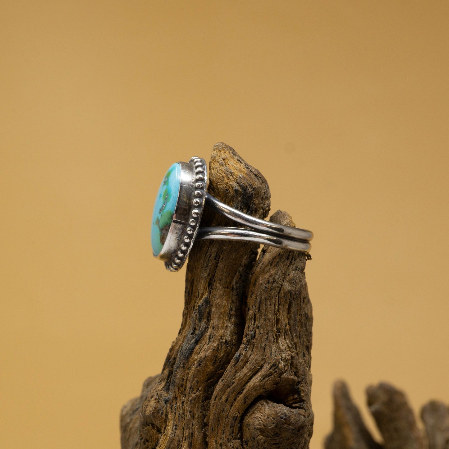 Royston Turquoise set in Sterling Silver Ring - Size 8