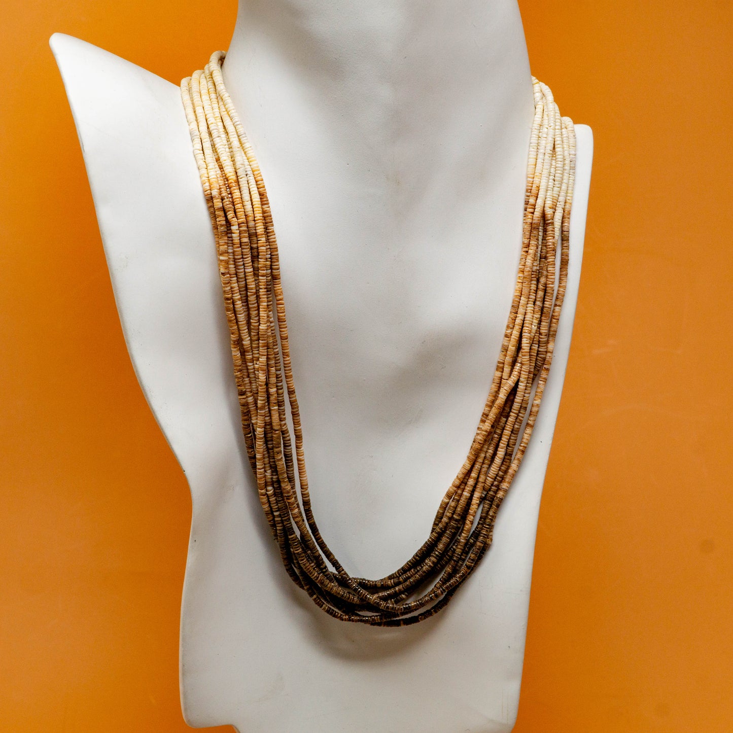 Shell Heishi Ombre Santo Domingo Necklace by Ramona Bird