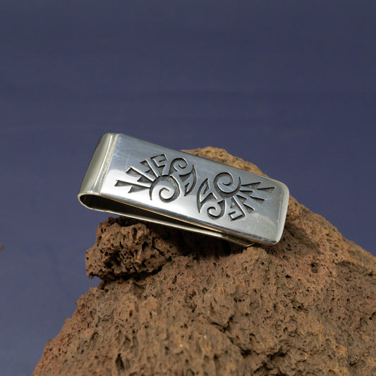 Twin Birds - Sterling Silver Overlay Money Clip