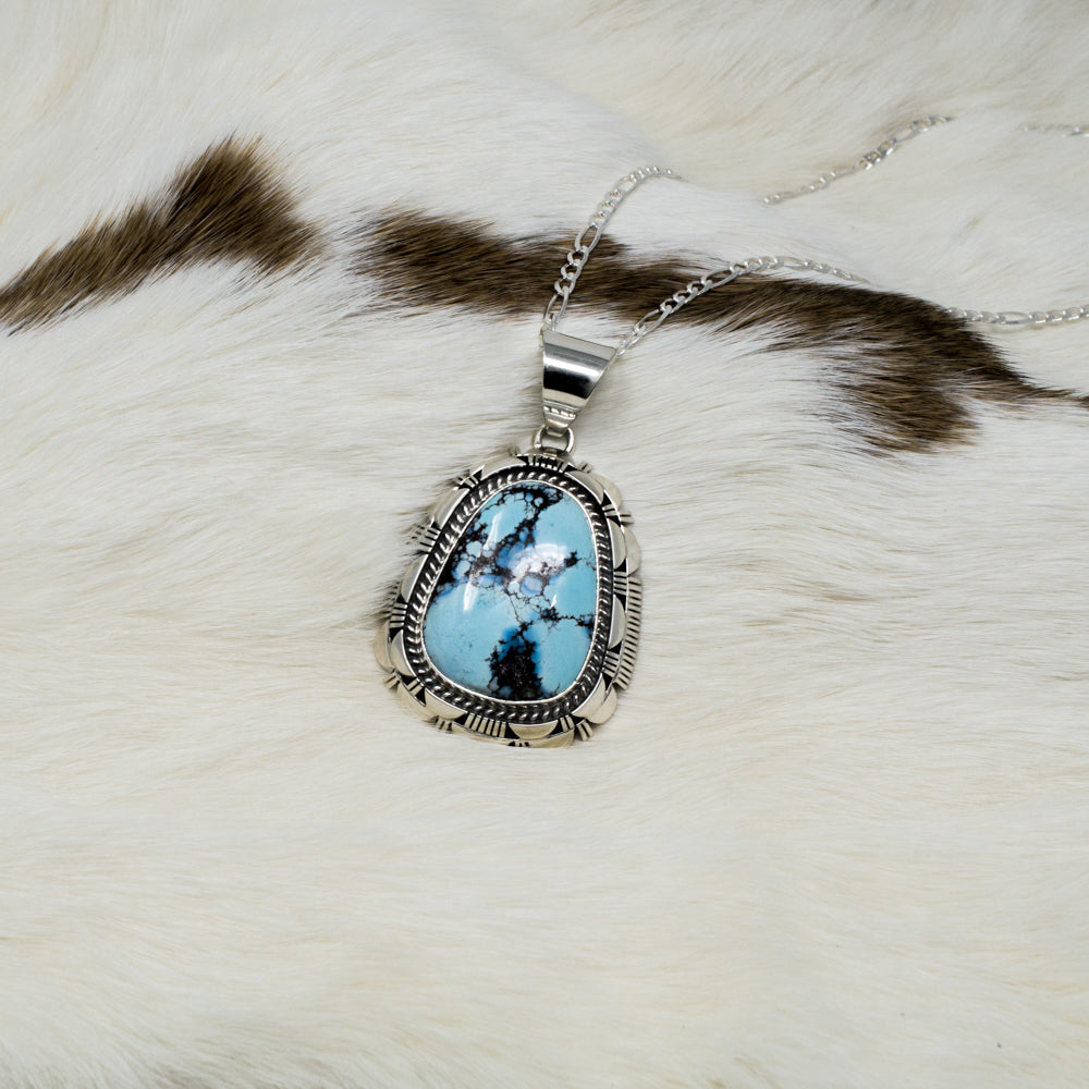 18 in Turquoise Large Pendant Necklace