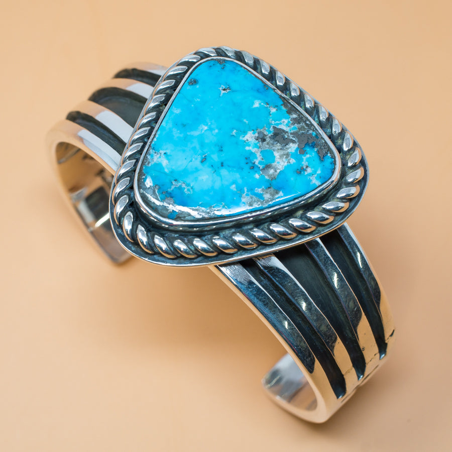 Morenci Turquoise Bracelet by Tommy Jackson